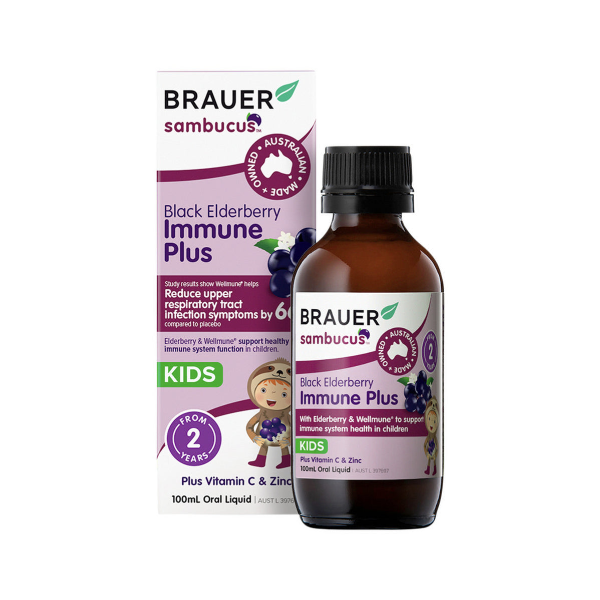 Brauer Sambucus Immune Plus For Kids - 100mL