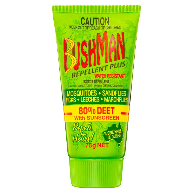 Bushman Plus UV Insect Repellent Gel with 80% Deets - 75g