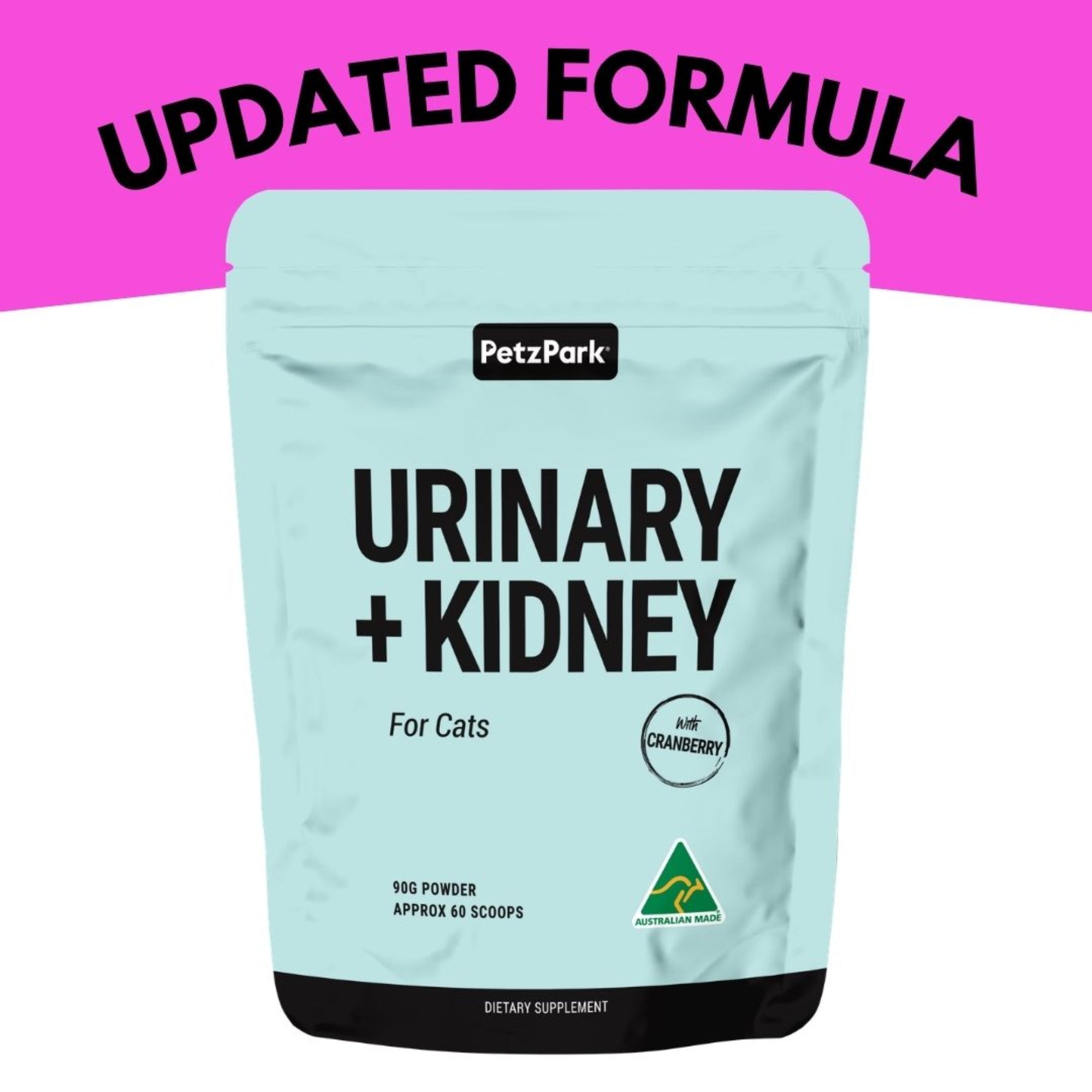 Petz Park Urinary + Kidney for Cats - 60 Scoops