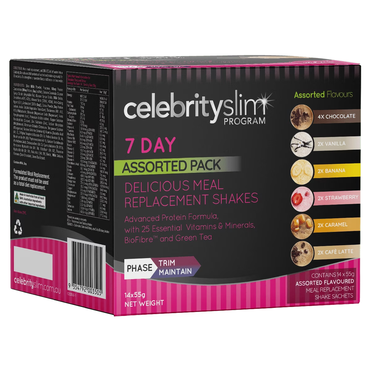 Celebrity Slim 7-Day Assorted Pack - 14 pack x 55g