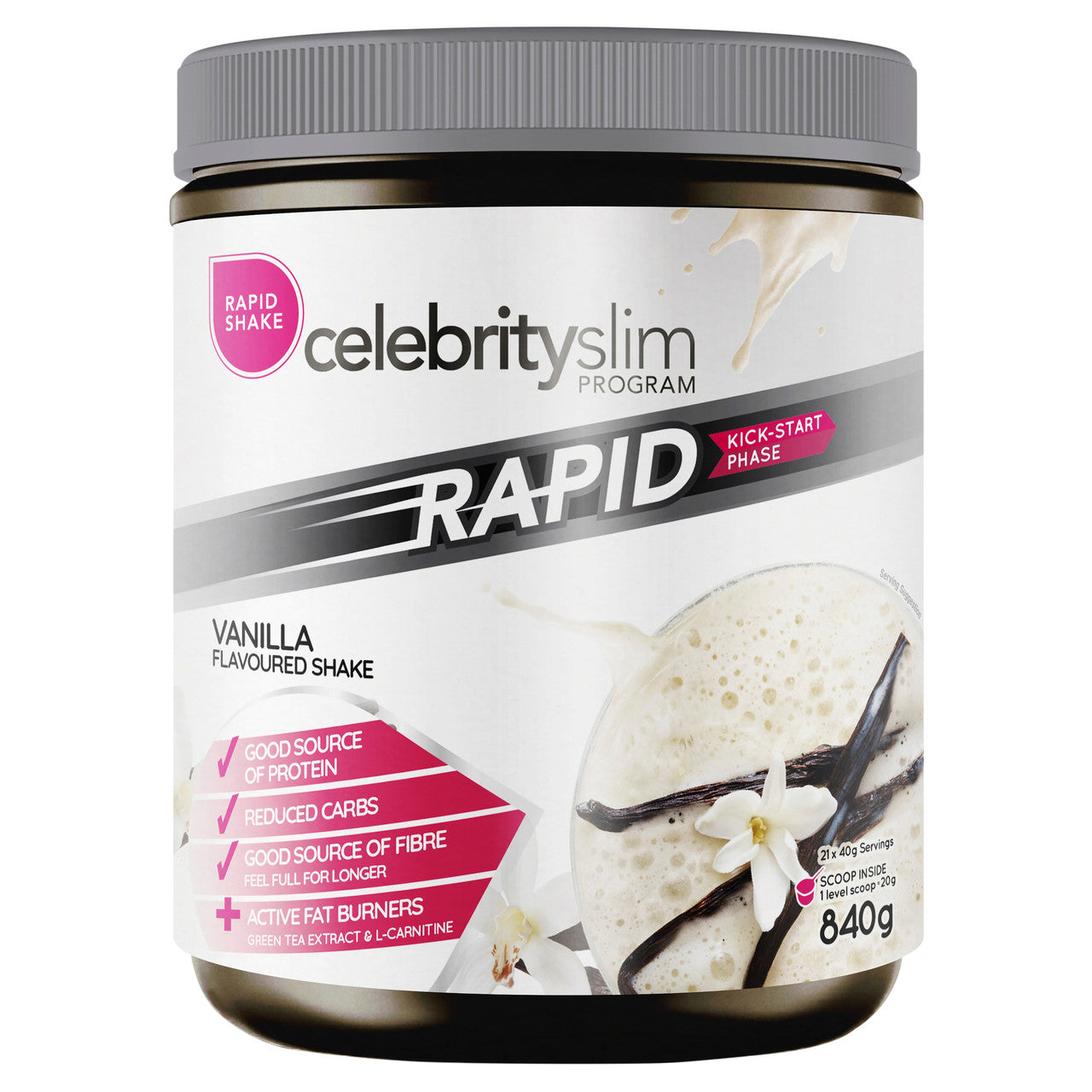 Celebrity Slim Rapid Vanilla 840g