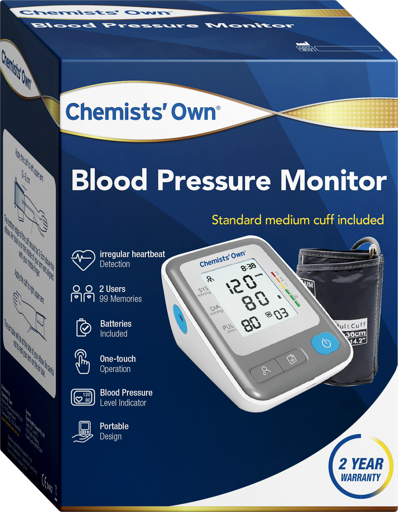 Chemists’ Own® Blood Pressure Monitor
