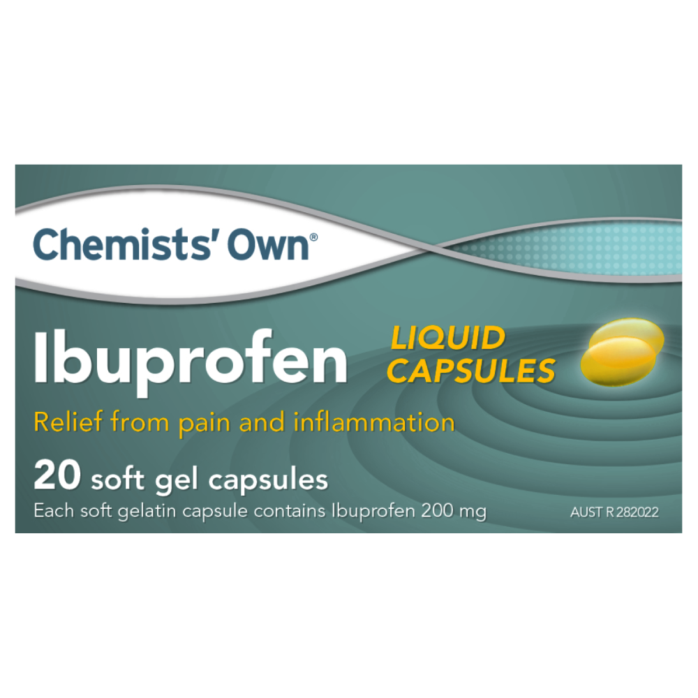 Chemists’ Own® Ibuprofen Liquid Capsules 200mg - 20 Capsules