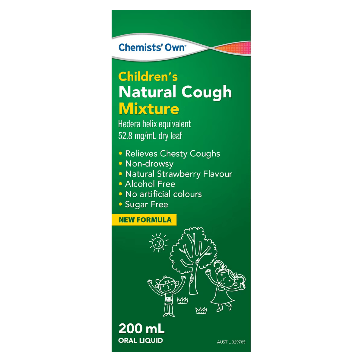 Chemists’ Own® Natural Cough Liquid Strawberry 200mL