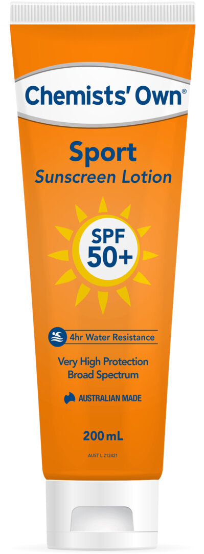 Chemists’ Own® Sport Sunscreen SPF 50+ 200mL