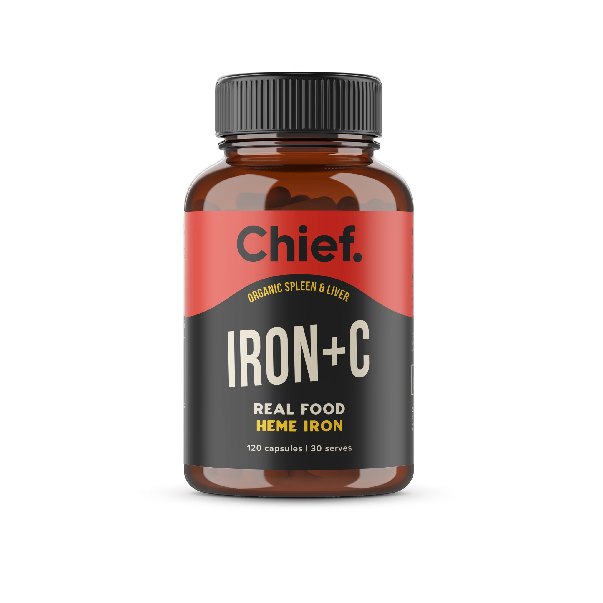 Chief Nutrition Iron+C - 120 Capsules