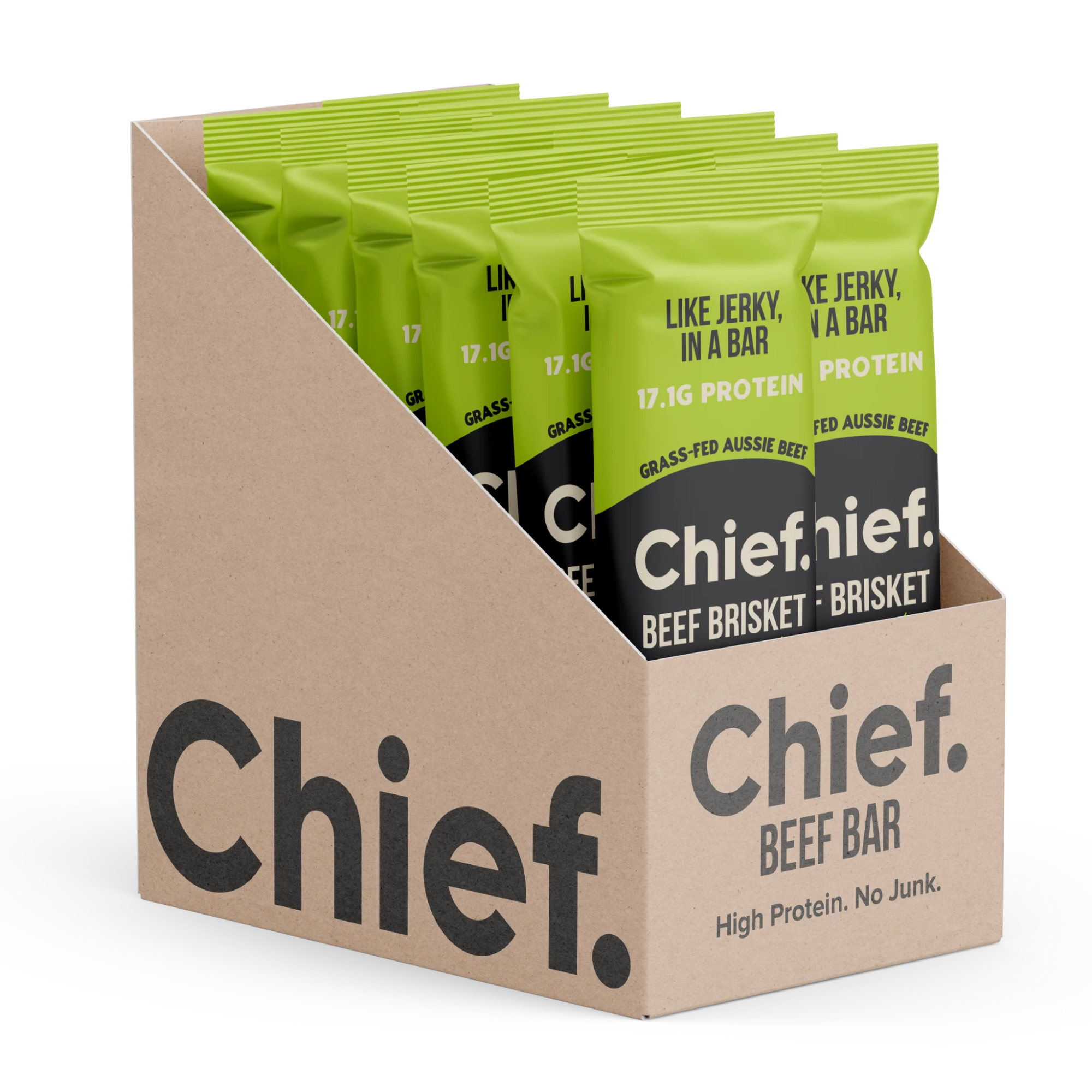 Chief Nutrition Organic Beef Bars - Mexican (Chipotle & Lime), 12 Pack