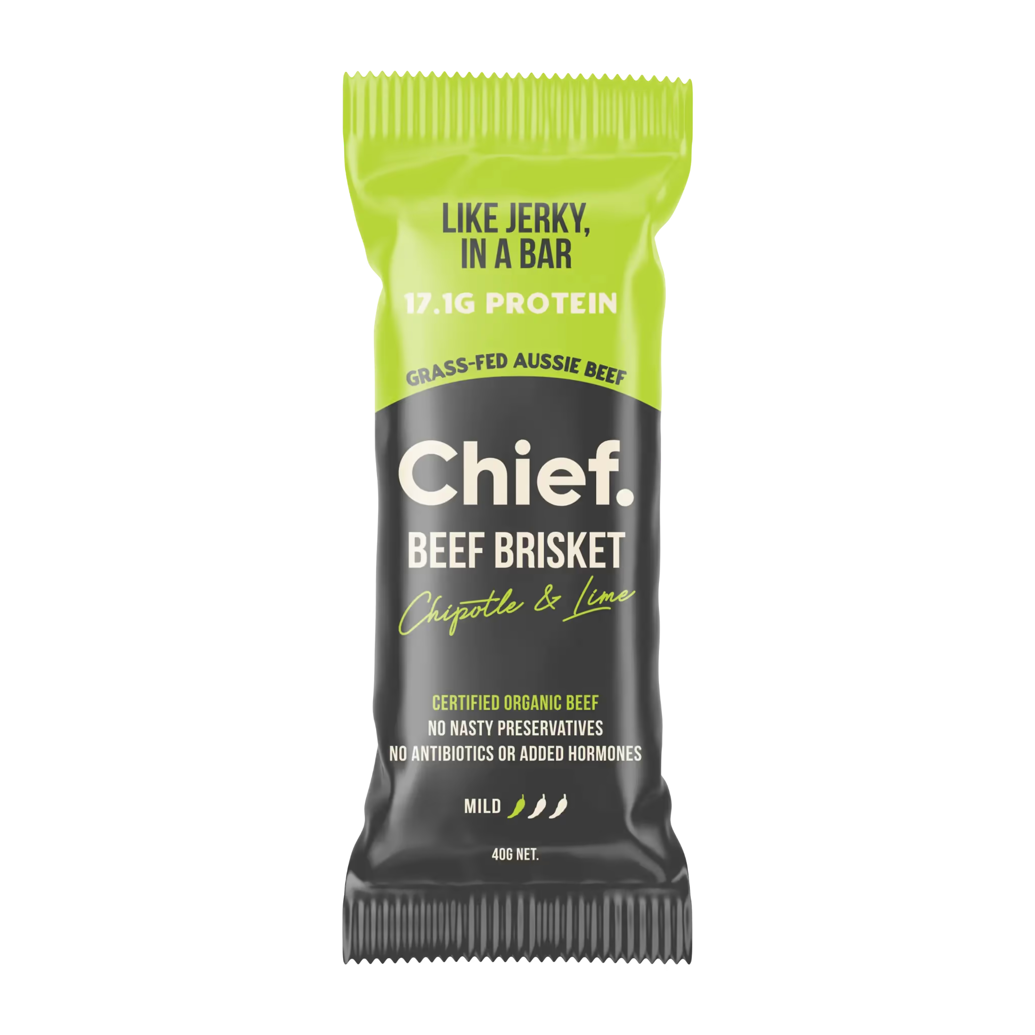 Chief Nutrition Organic Beef Bars - Mexican (Chipotle & Lime), 12 Pack