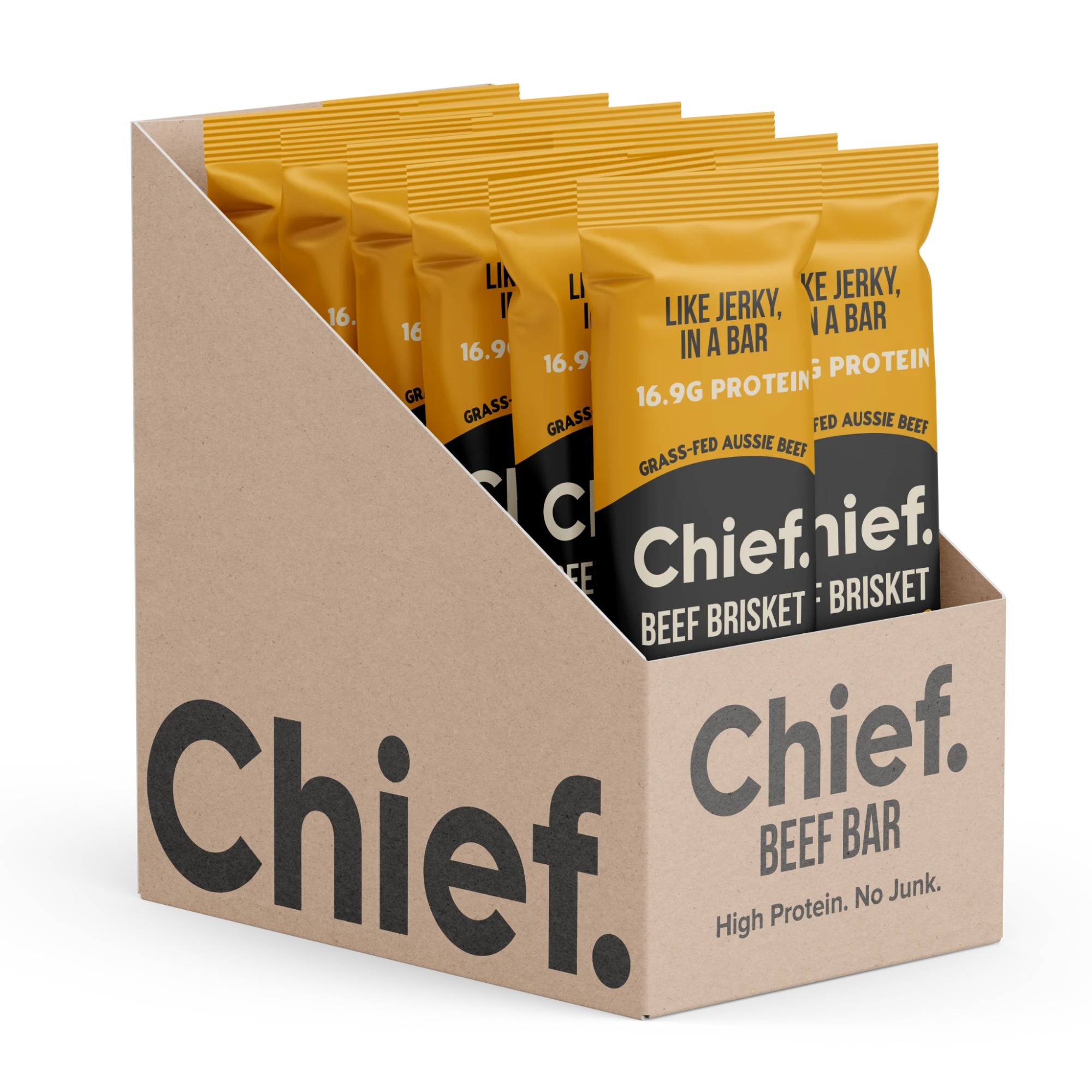 Chief Nutrition Organic Beef Bars - Smokey BBQ, 12 Pack