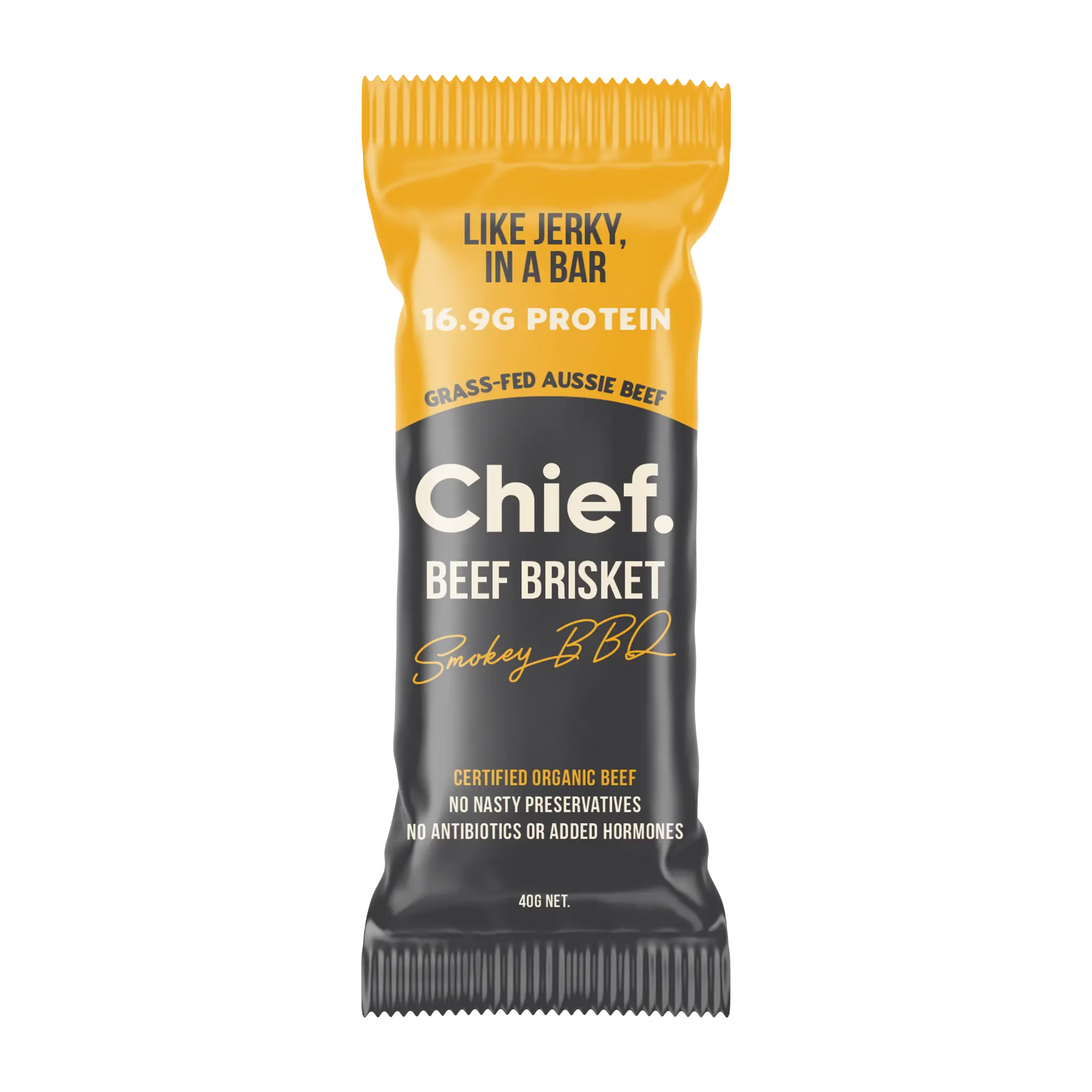 Chief Nutrition Organic Beef Bars - Smokey BBQ, 12 Pack
