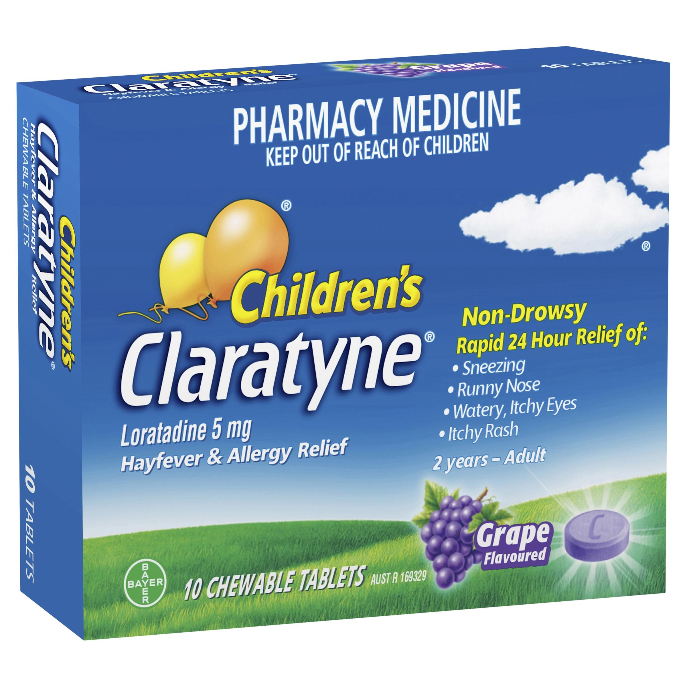 Children's Claratyne® Grape Chewables - 10 pack