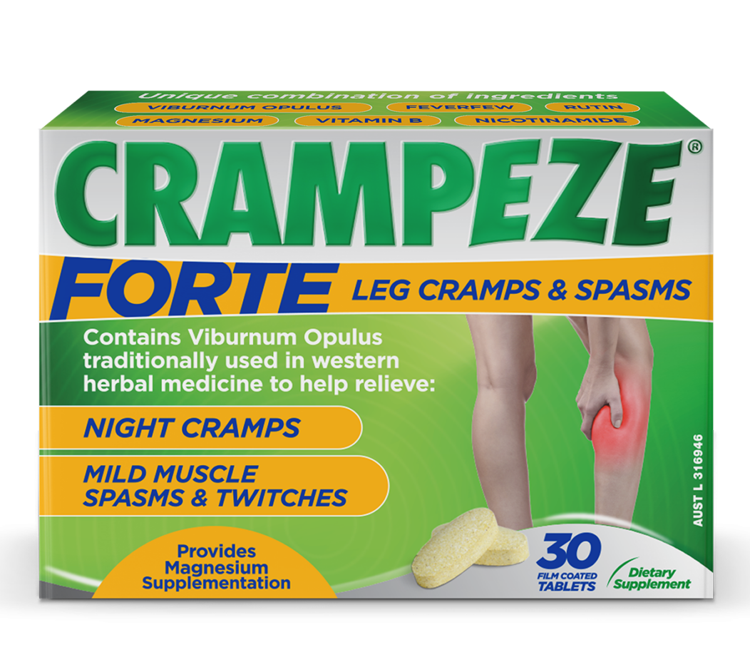 Crampeze forte leg cramps & spasms - 30 film coated tablets (Clearance Stock)
