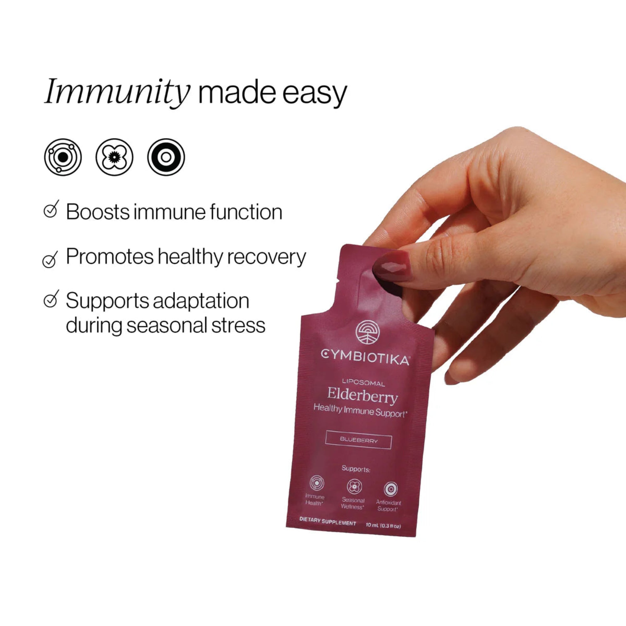 Cymbiotika Liposomal Elderberry - 26 Sachets x 10mL