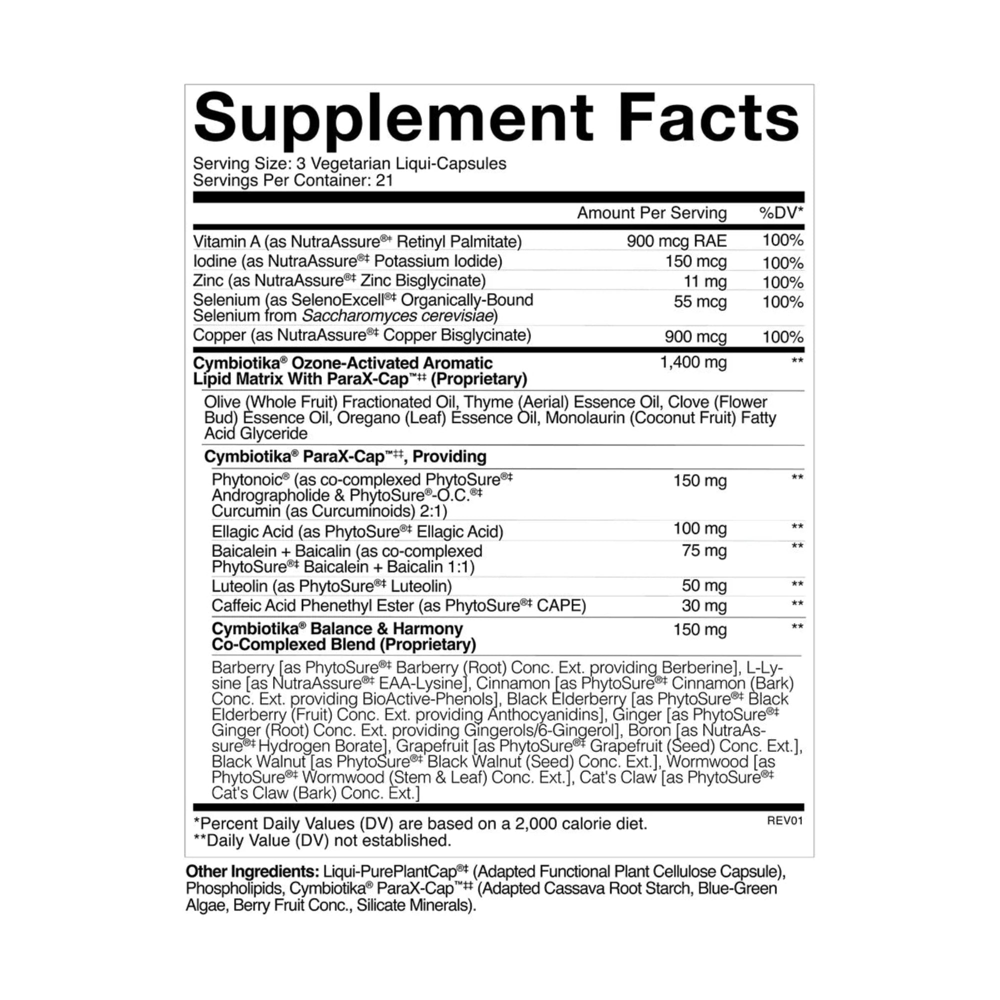 Cymbiotika ParaX™ - 63 Capsules