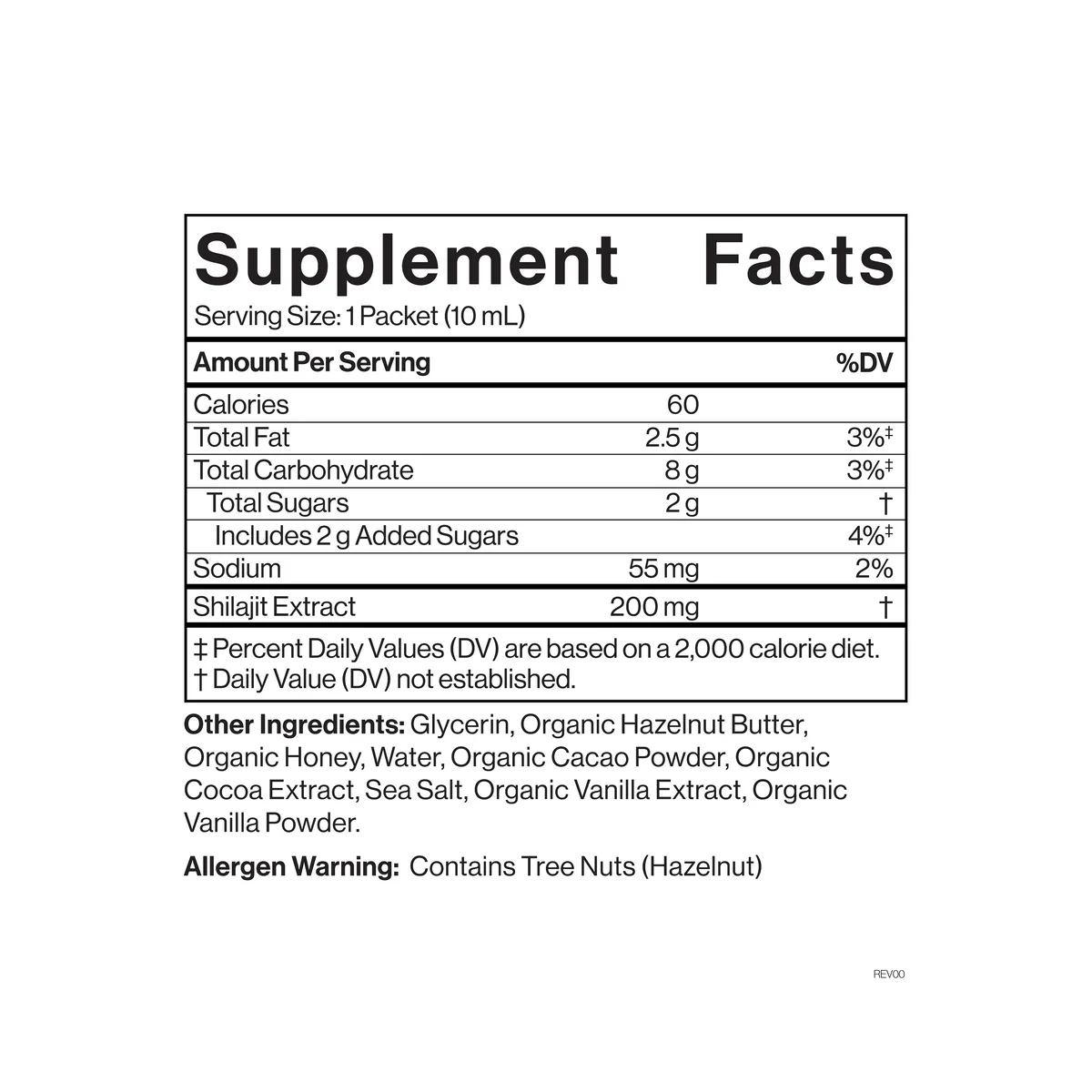 Cymbiotika Shilajit Liquid Complex - Hazelnut Cacao, 26 x 10mL