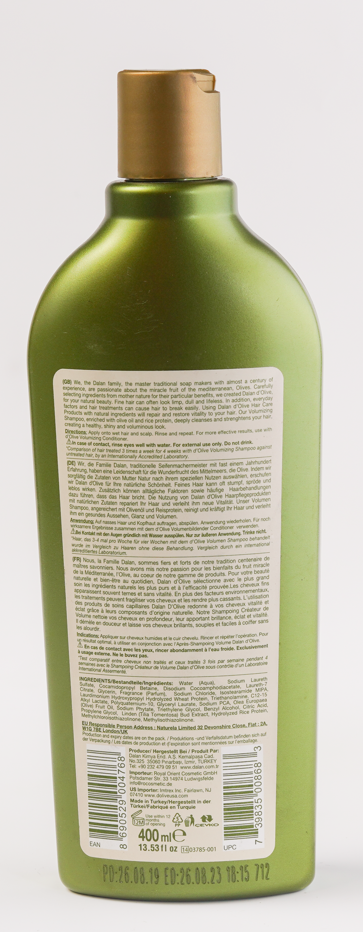 Dalan D'Olive Volume Shampoo - 400mL