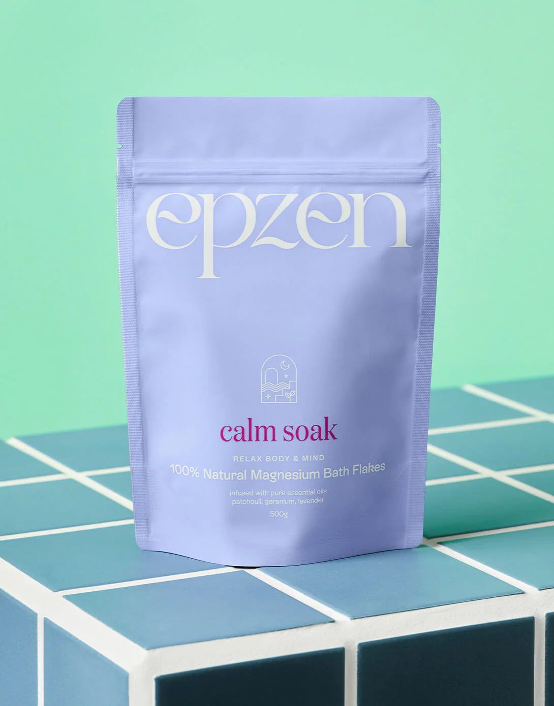 Epzen Calm Soak Natural Magnesium Bath Flakes 500g