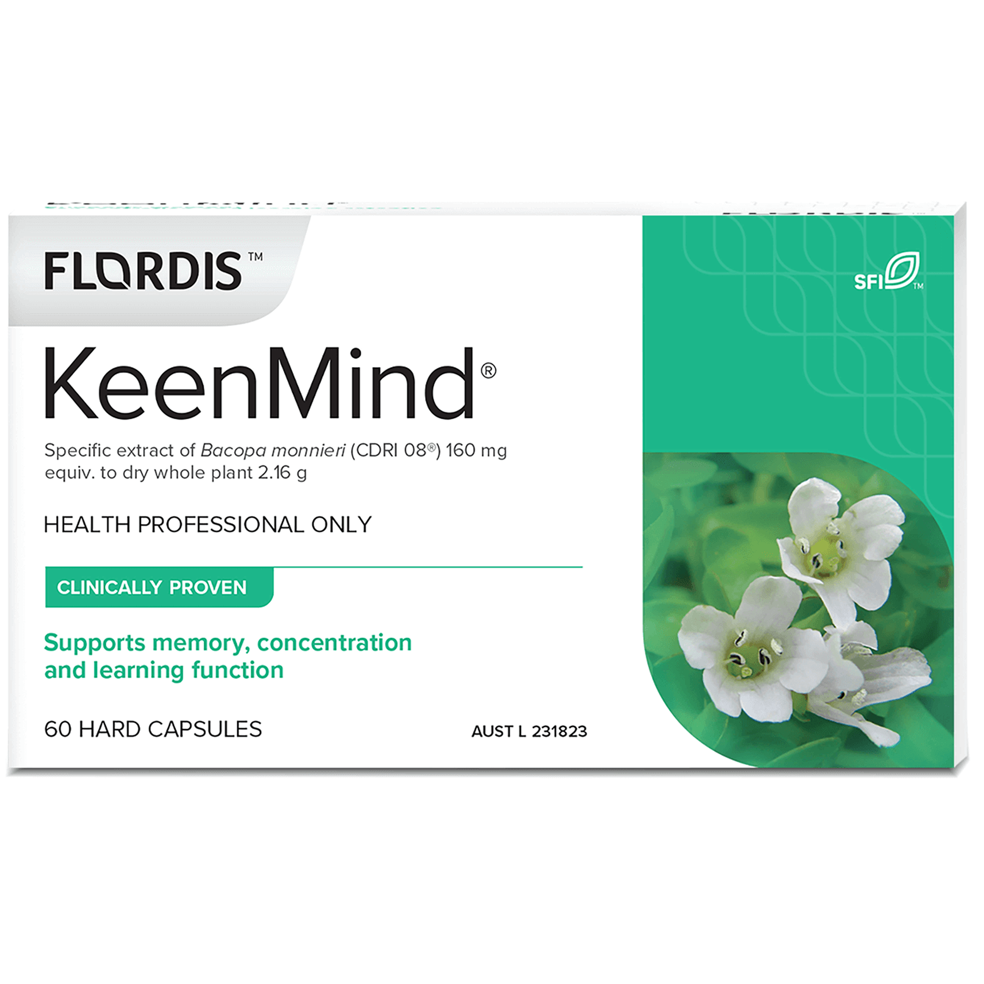 Flordis Keen Mind Caps 60s