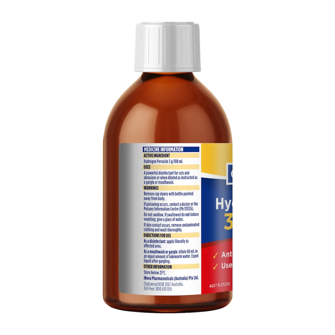 GoldX Hydrogen Peroxide 3% 400mL