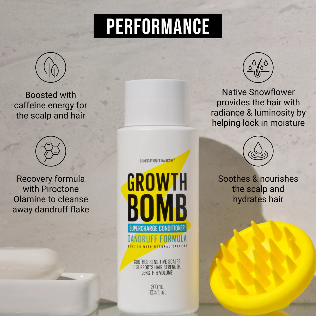 Growth Bomb Supercharge Conditioner - Dandruff Formula, 300mL