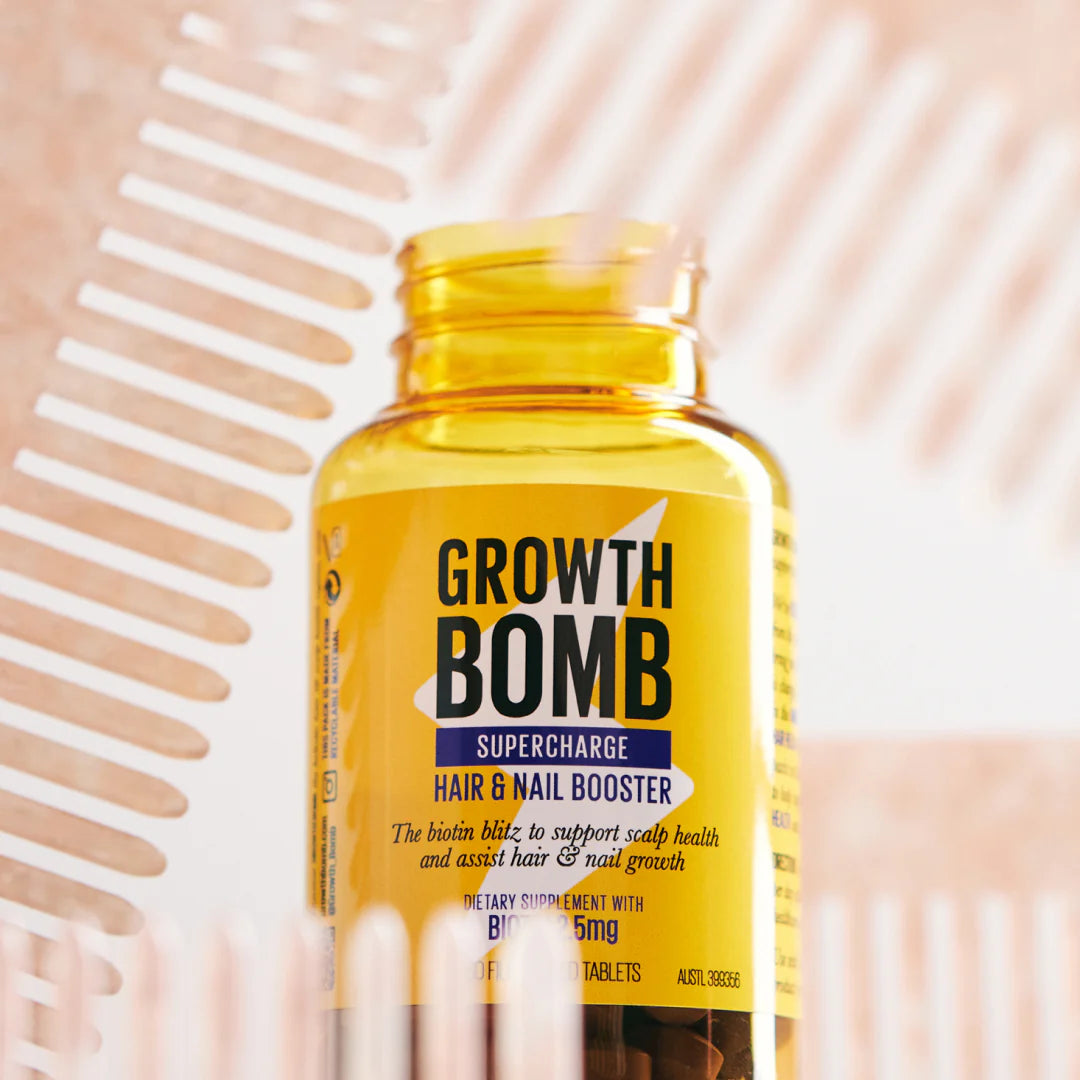 Growth Bomb Supercharge Hair & Nail Booster 60 Tablets