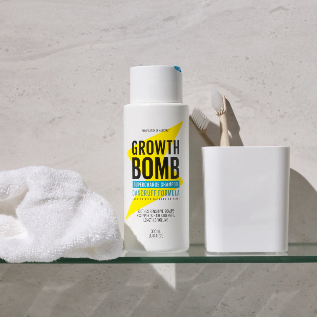 Growth Bomb Supercharge Shampoo - Dandruff Formula, 300mL