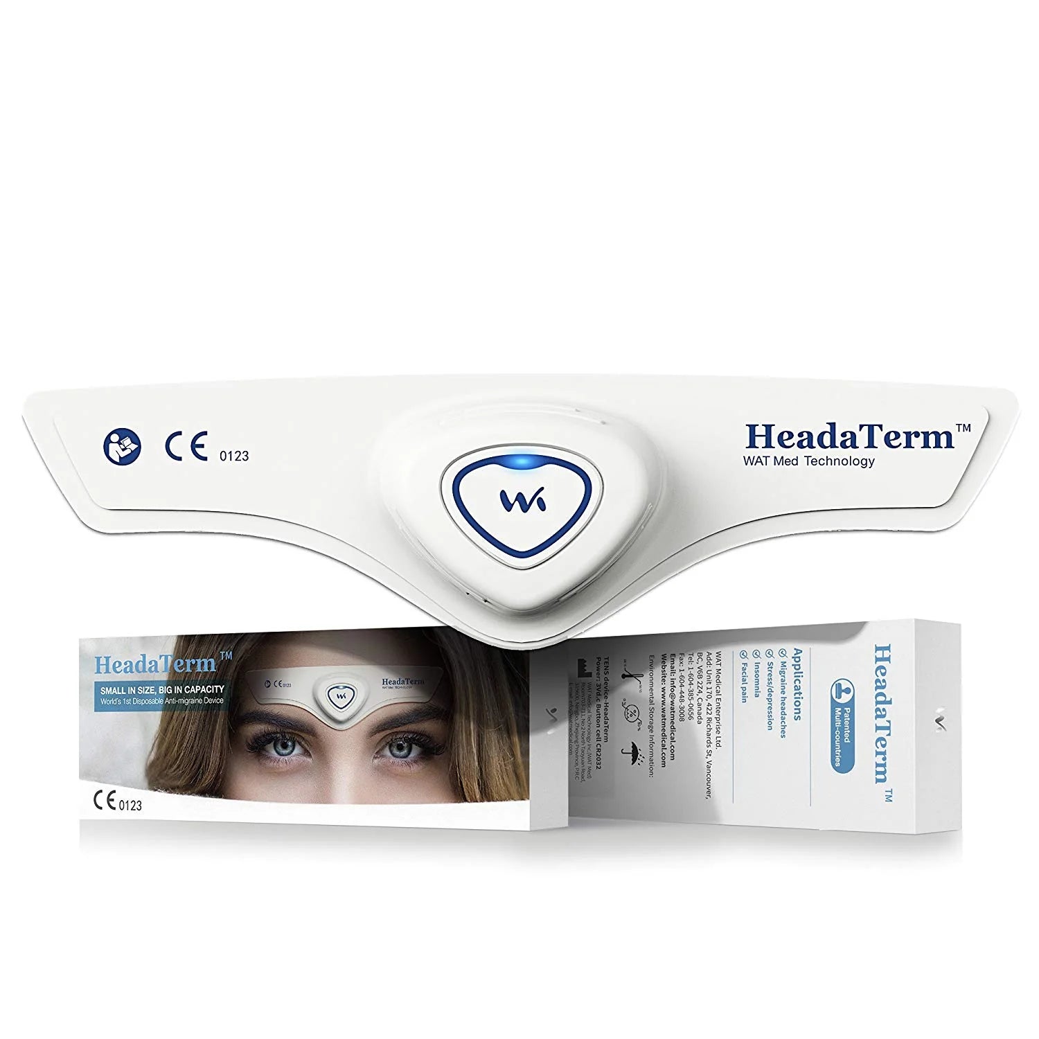 HeadaTerm Migraine Headache Relief TENS Device