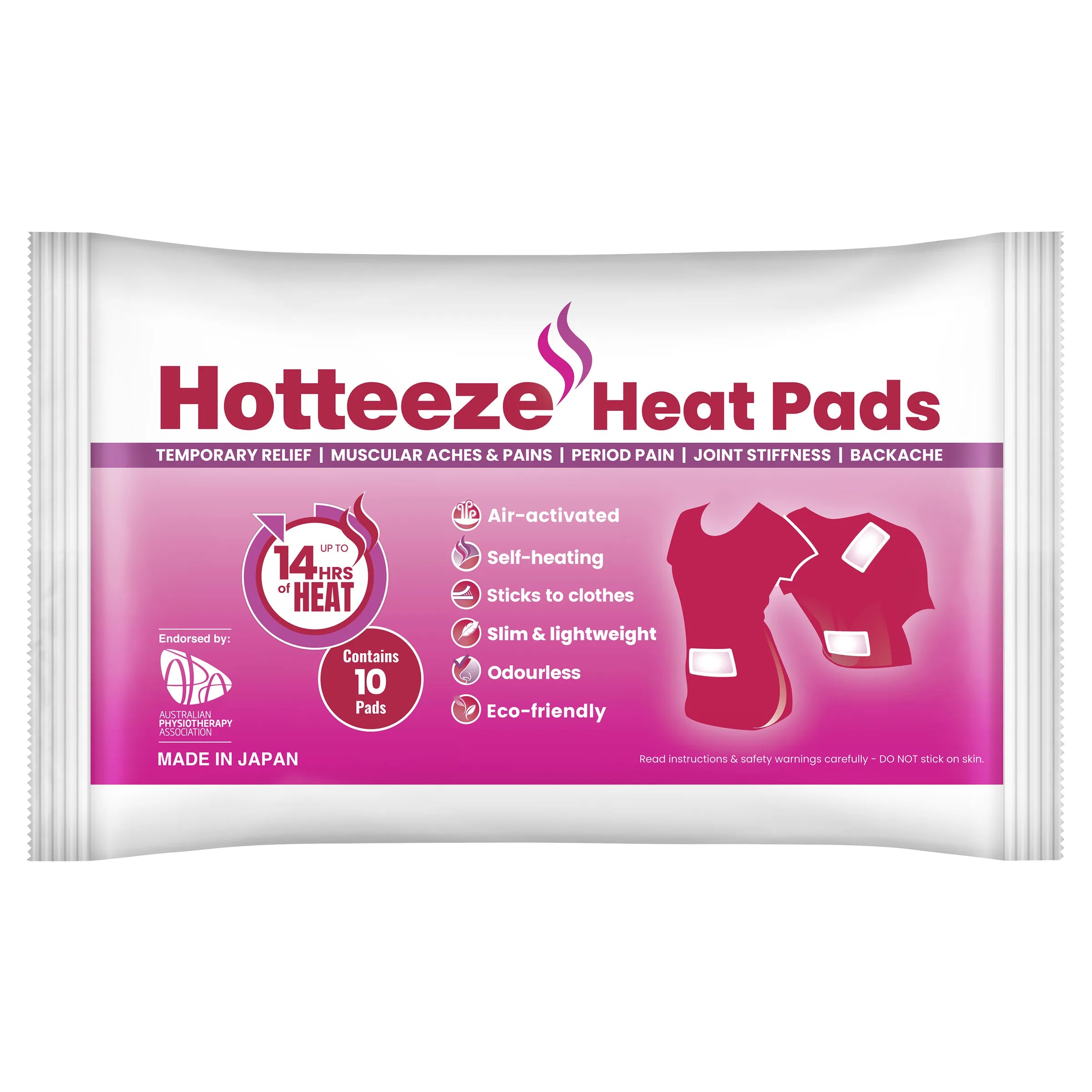 Hotteeze Heat Pads - 10 Pack