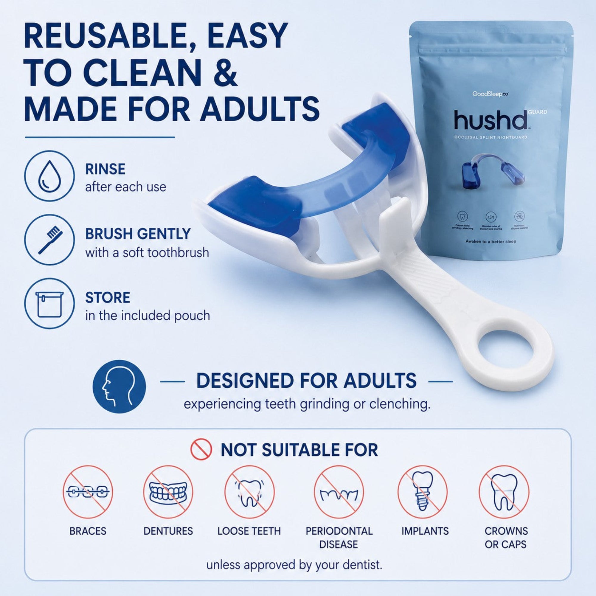 Hushd Occlusal Splint Night Guard