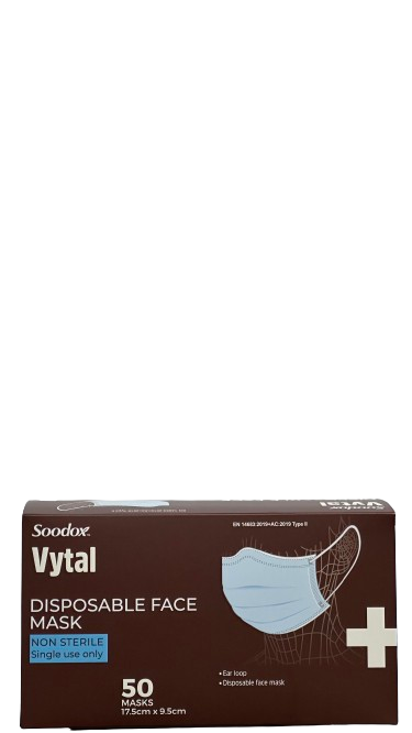 Soodox™ Vytal Surgical Face Mask 50