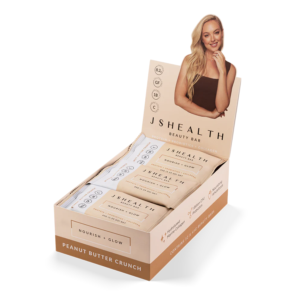 JSHEALTH Beauty Bar - Peanut Butter Crunch - 1 box x 12