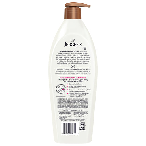 Jergens Coconut Oil-Infused Hydrating Moisturiser 496mL