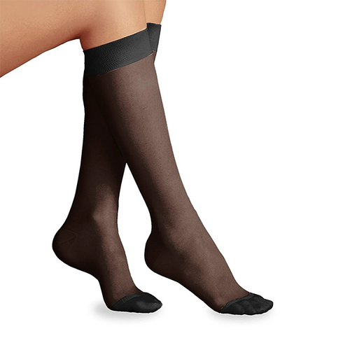 Jobst Black UltraSheer Knee High Stocking - Small, 15 - 20 mmHg