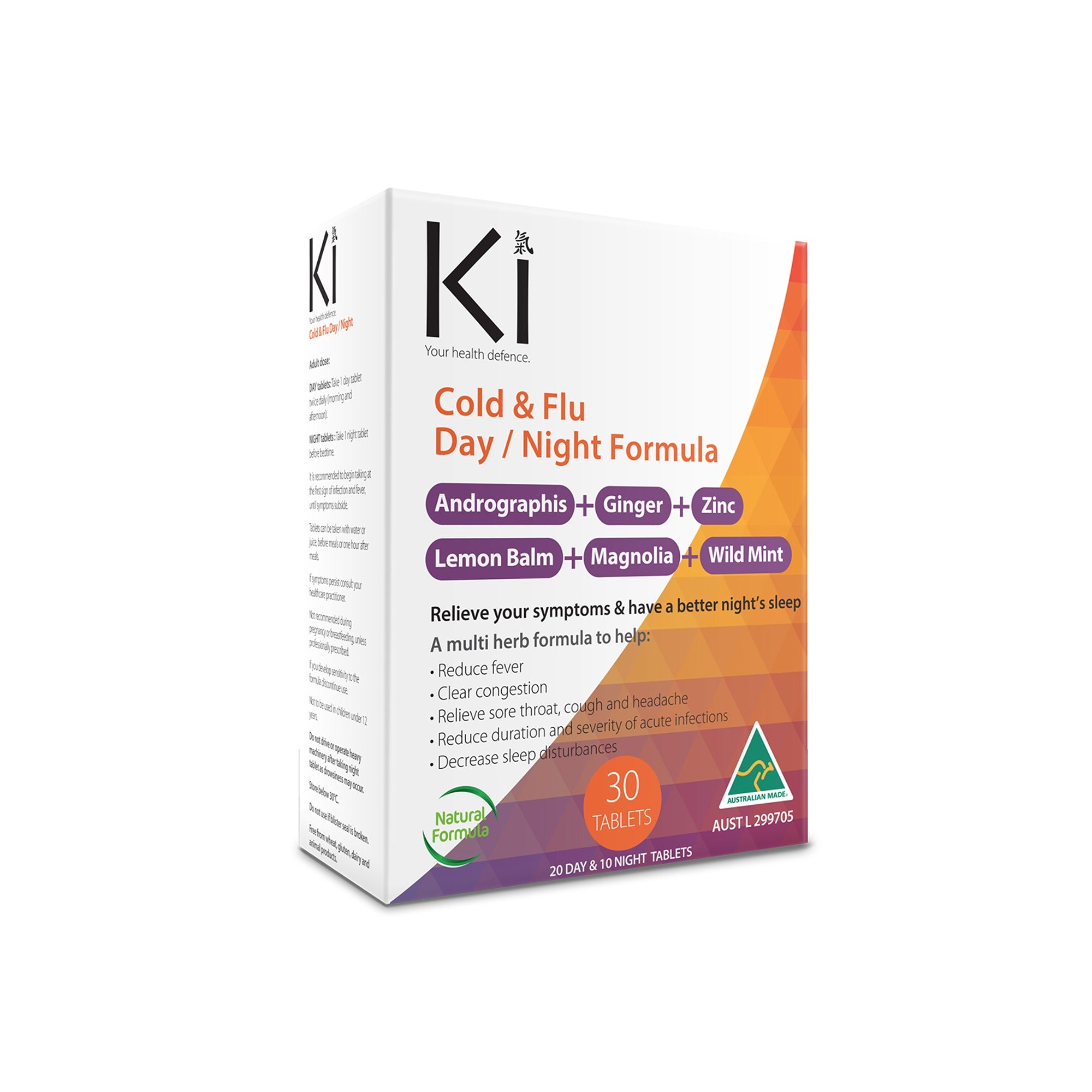 Ki Cold & Flu Day/Night Formula Tablets 30s