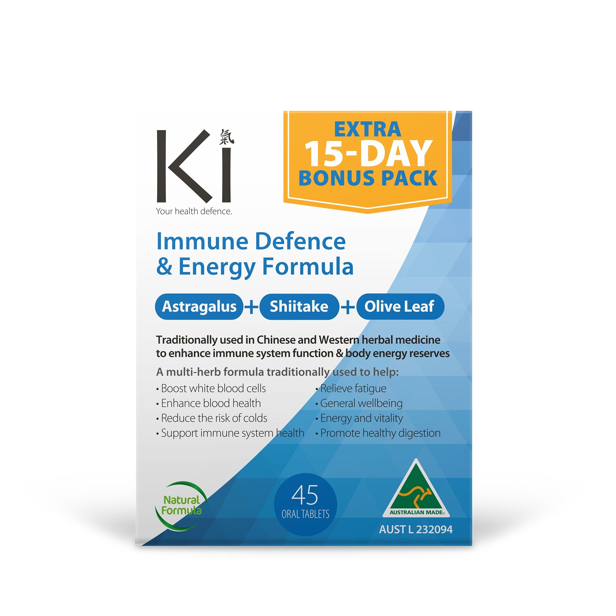Ki Immune Defence & Energy Formula 45s
