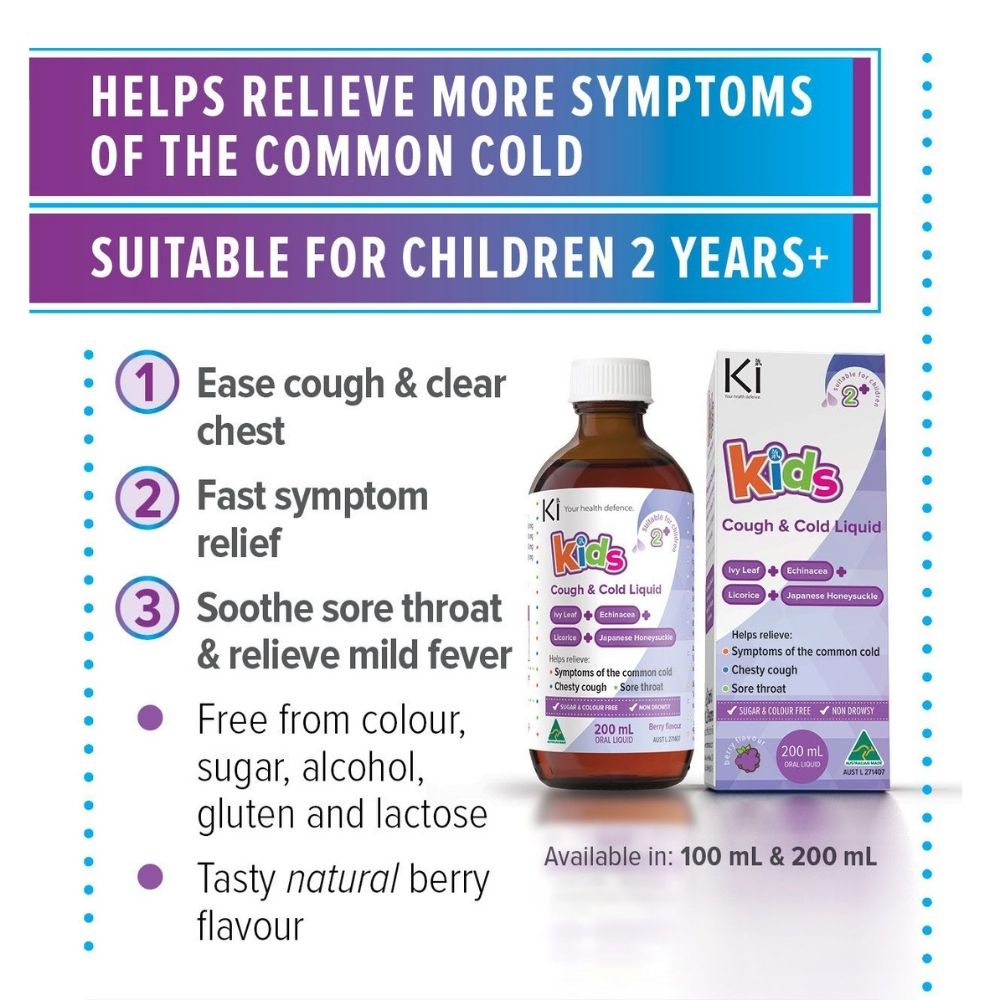 Ki Kids Cough & Cold Liquid 200mL