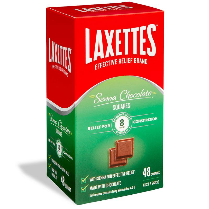 Laxettes Senna Laxative Chocolate - 48 Squares