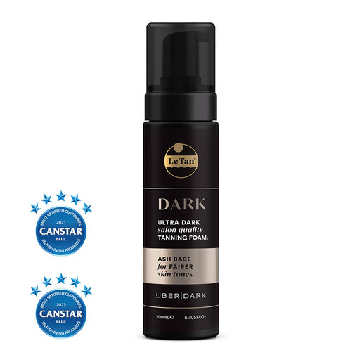 Le Tan Uber Dark 200mL - Ash Base, For Fairer Skin Tones