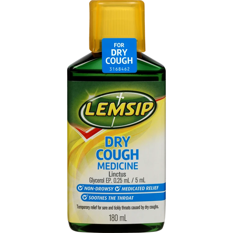 Lemsip Dry Cough Liquid 180mL