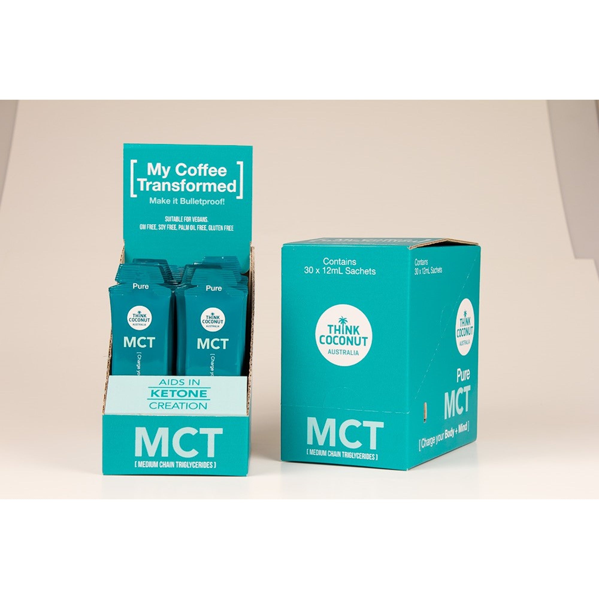 Think Coconut MCT Pure Sachets 12mL 10 Pack
