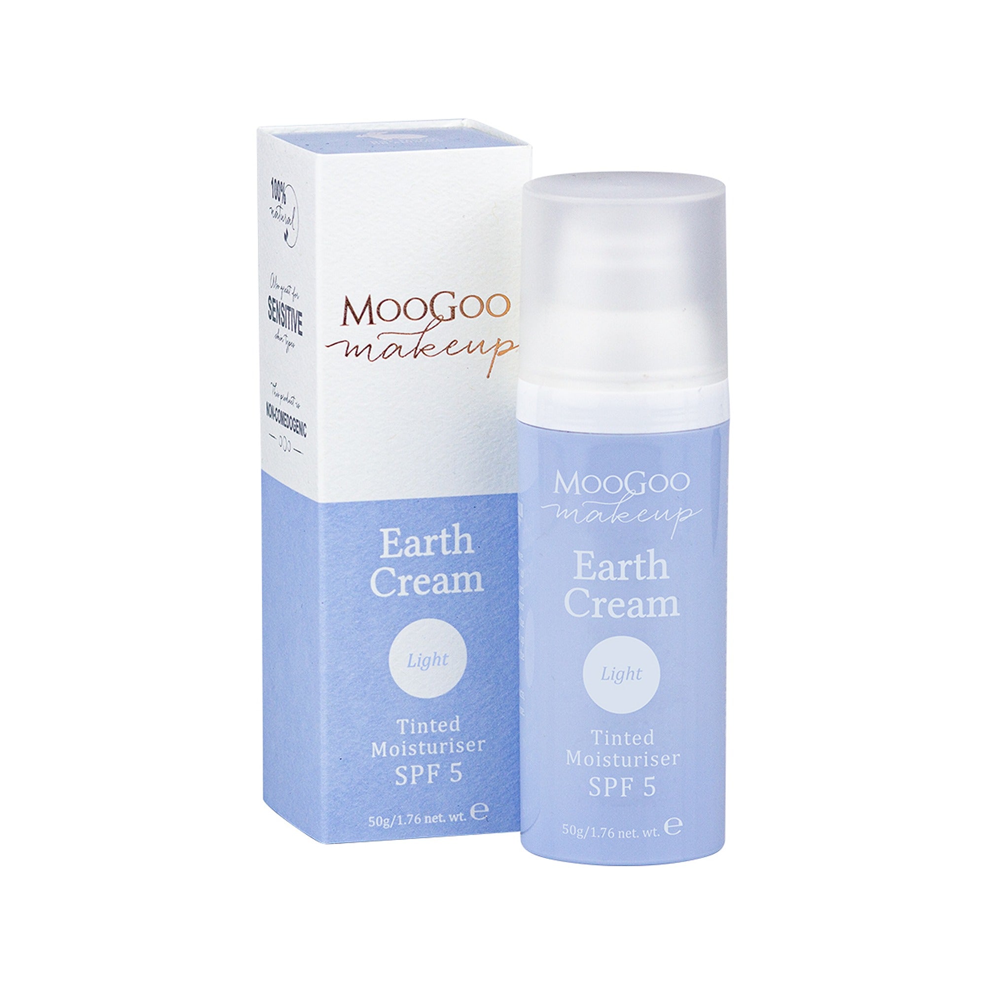 Moogoo Earth Cream Tinted Moisturiser SPF15 50mL - Light