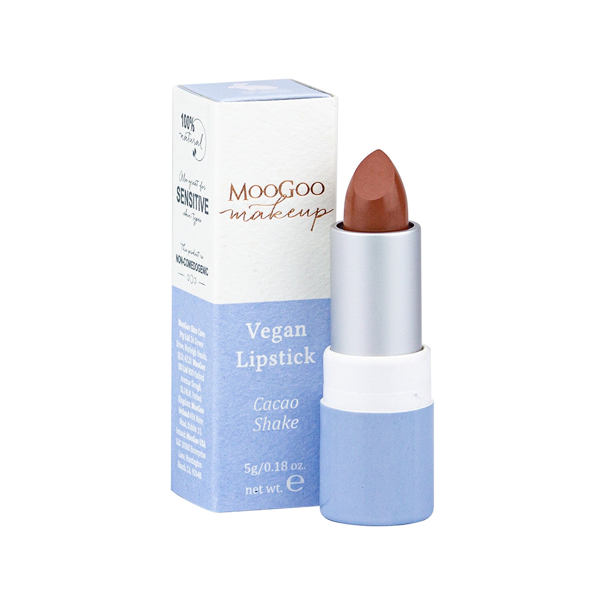 Moogoo Vegan Lipstick 5g - Cacao Shake