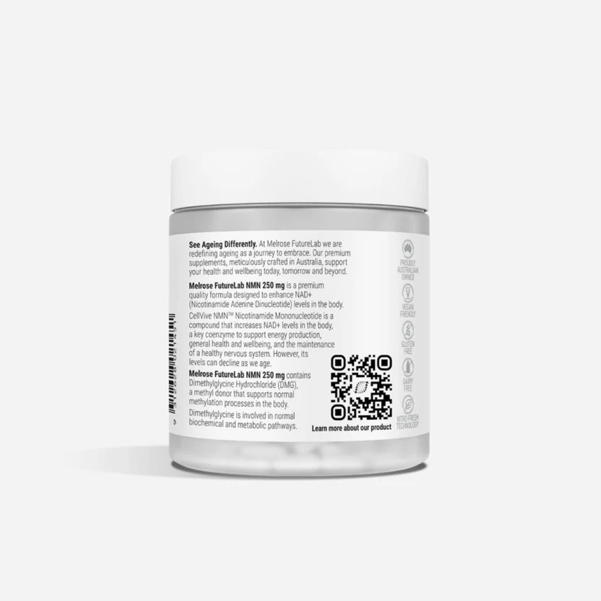 Melrose FutureLab NMN Capsules 250mg - 30 Veggie Hard Capsules