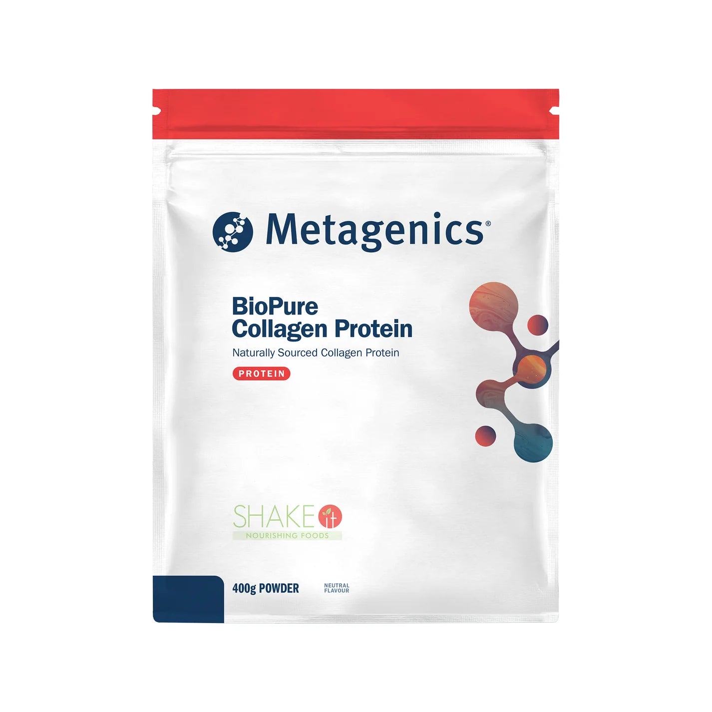 Metagenics BioPure Collagen Protein Neutral Powder 400g