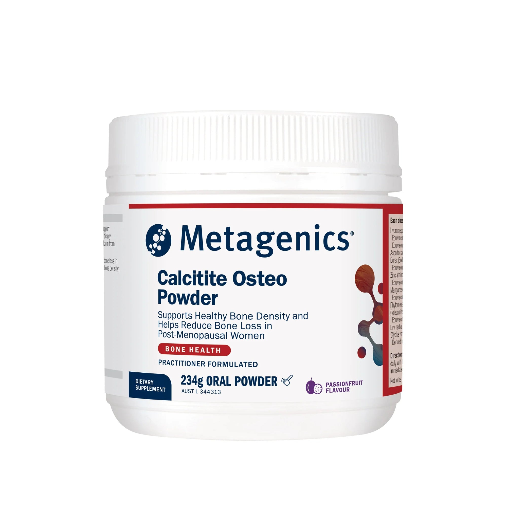 Metagenics Calcitite Osteo Powder - 234g, Passionfruit Flavour