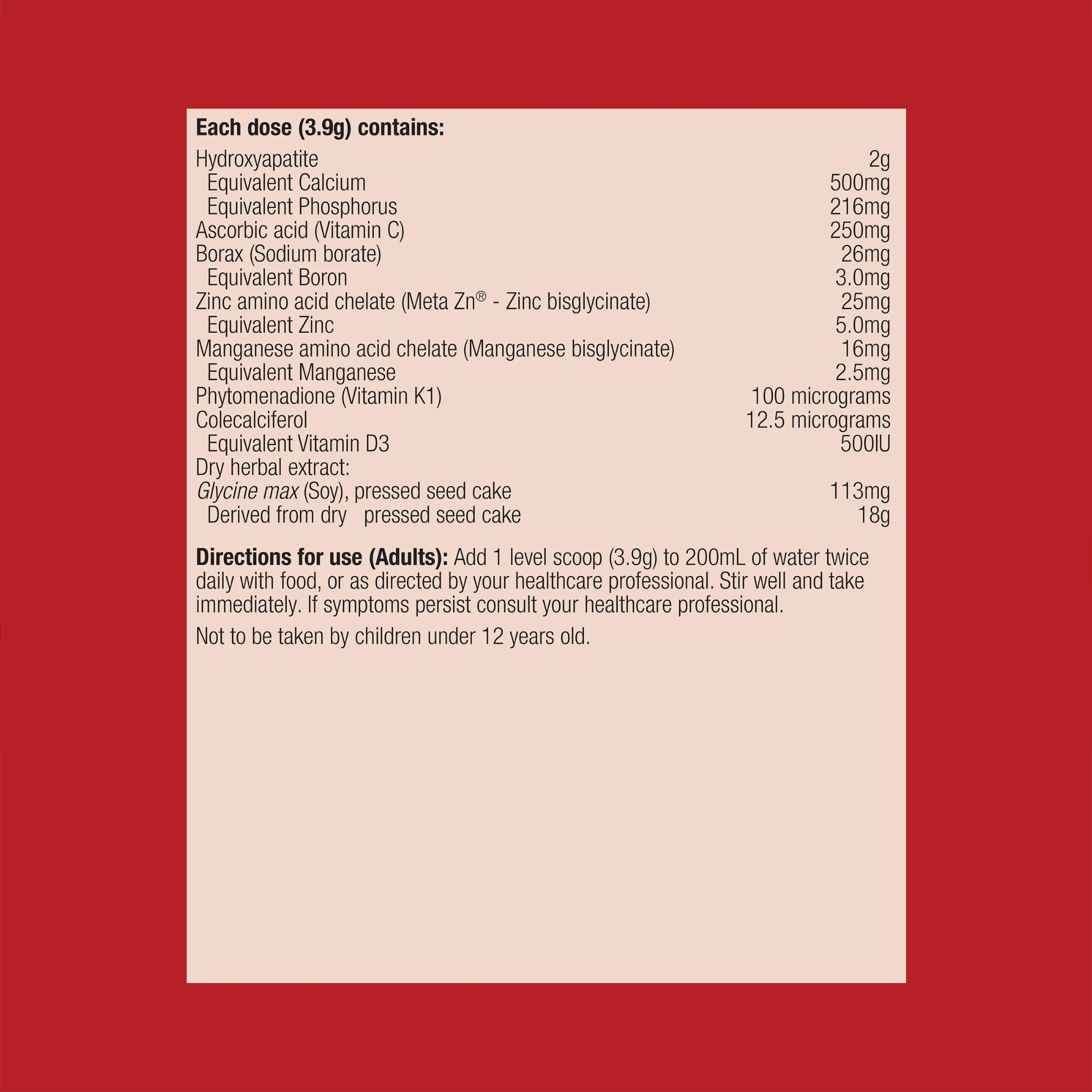 Metagenics Calcitite Osteo Powder - 234g, Passionfruit Flavour