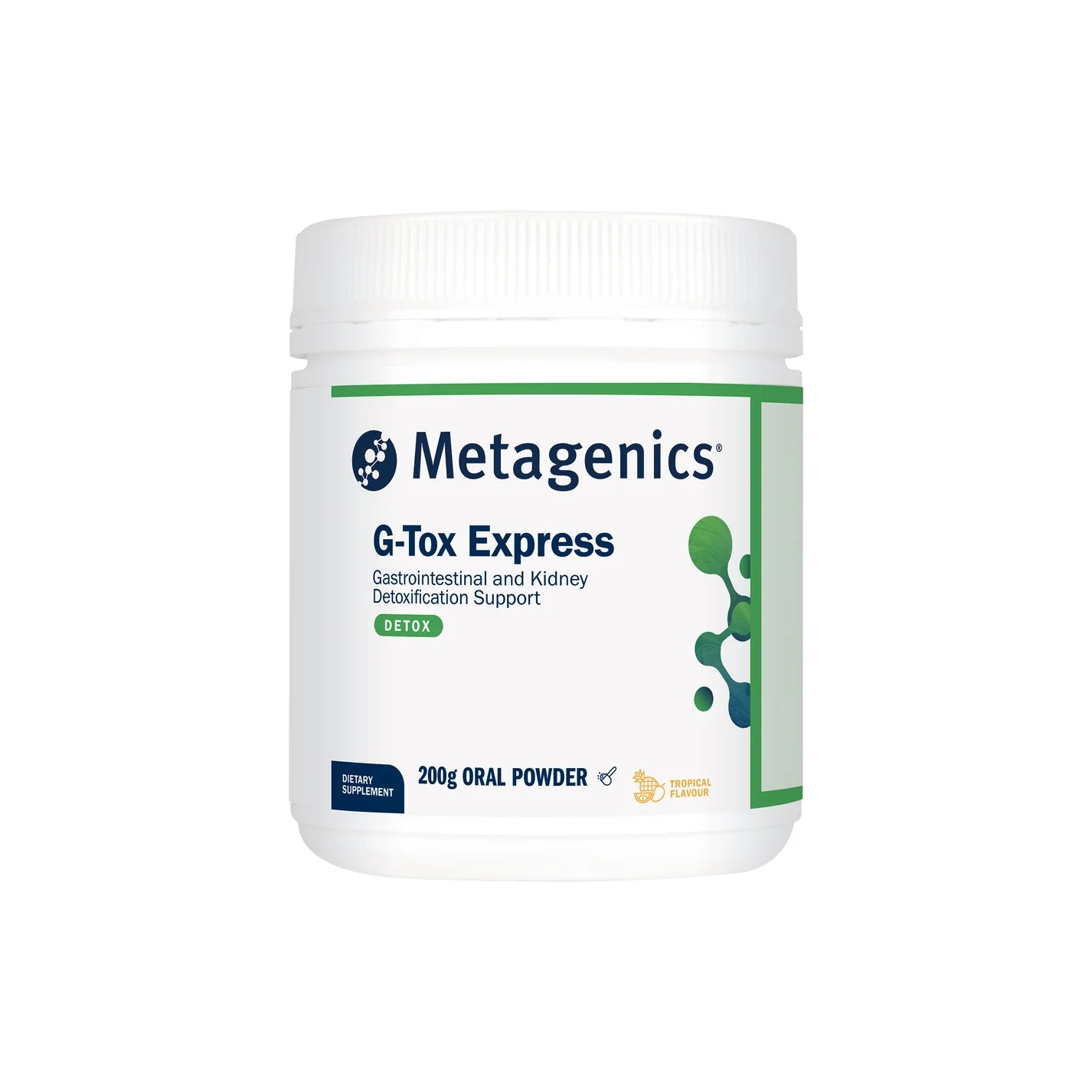 Metagenics G-Tox Express Oral Powder - 200g, Tropical Flavoured