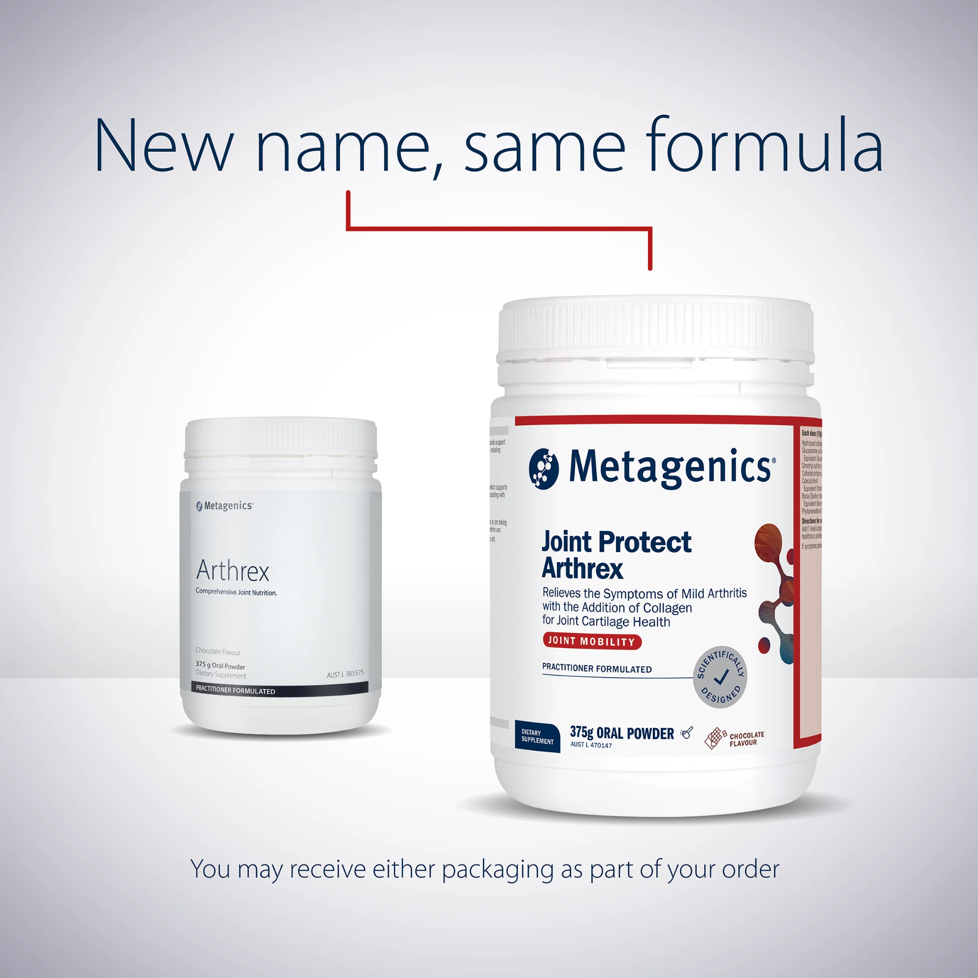 Metagenics Joint Protect Arthrex - 375g Powder, Chocolate Flavour