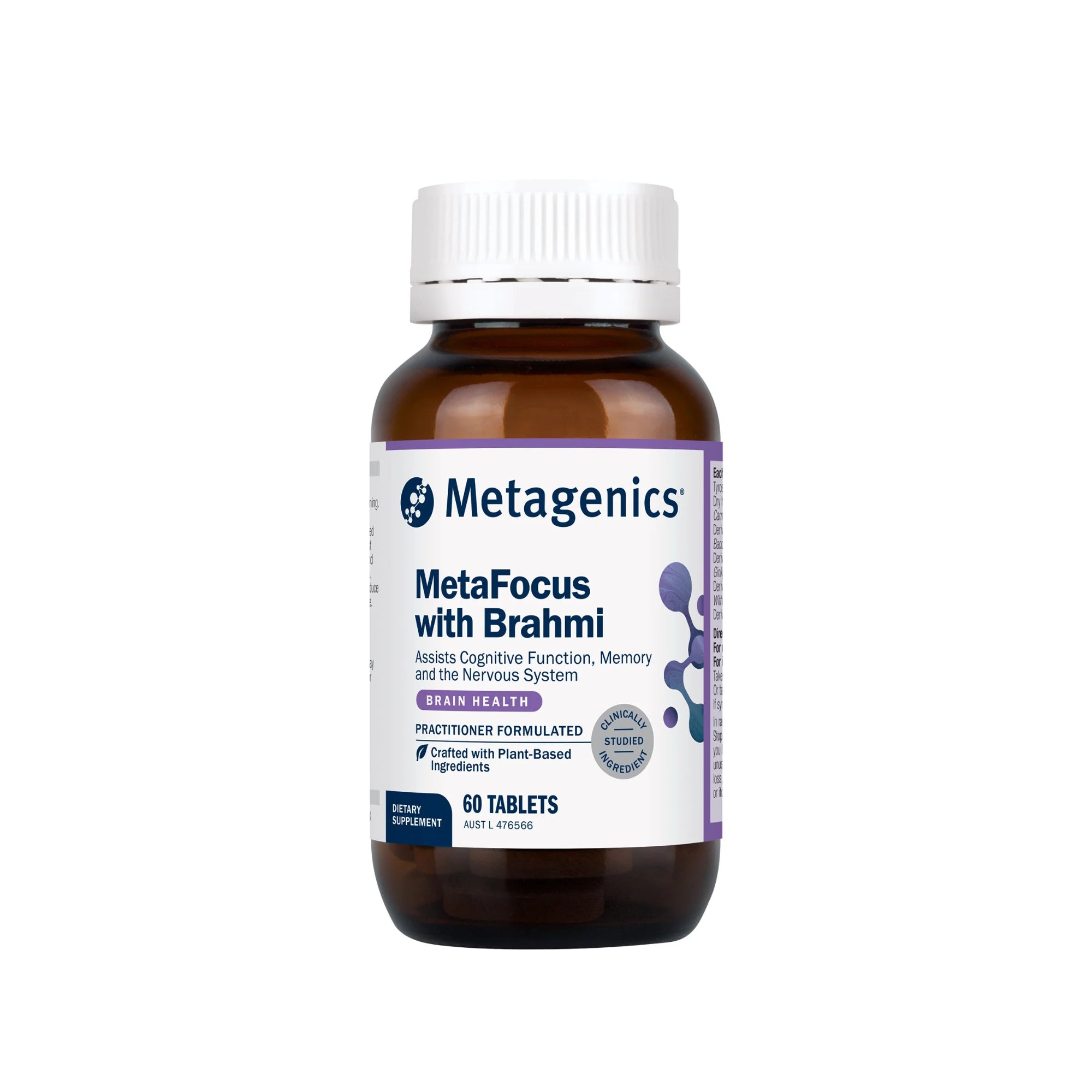 Metagenics MetaFocus with Brahmi - 60 Tablets