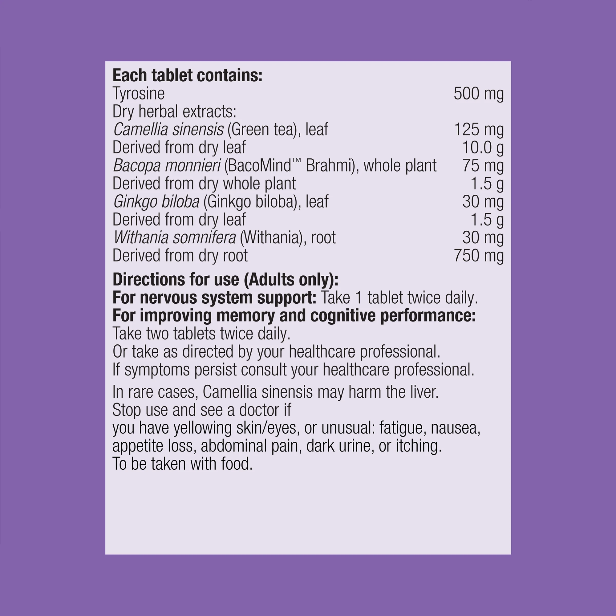 Metagenics MetaFocus with Brahmi - 60 Tablets